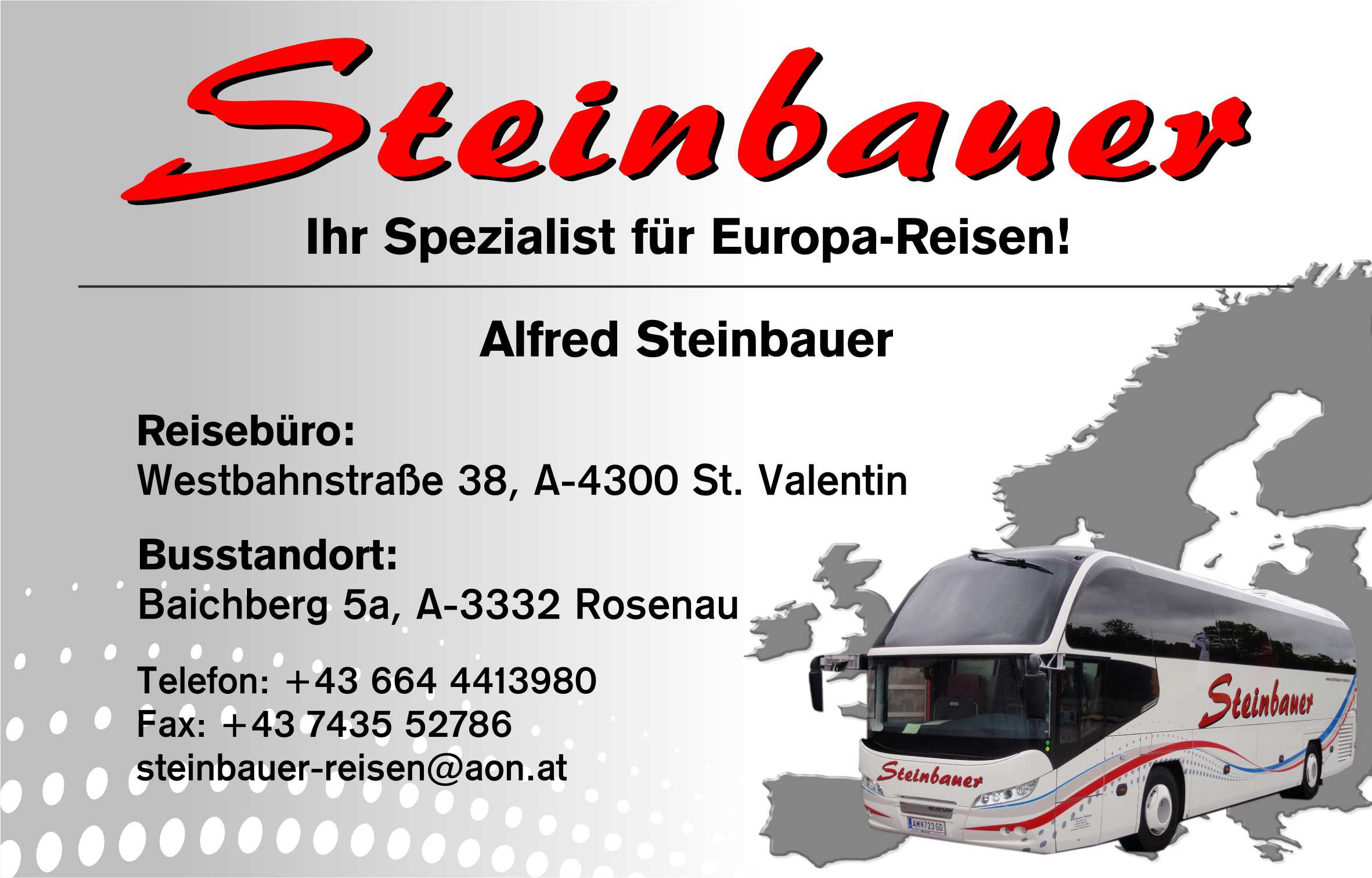 SteinbauerLogo Visitenkarte